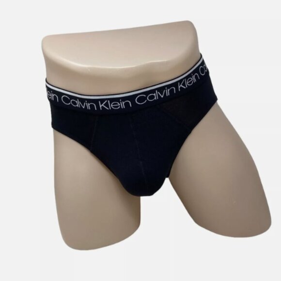 Calvin Klein Men's Hip-Brief Cotton Stretch 3-Pack Sz XL NP24200-020 - Picture 3 of 8